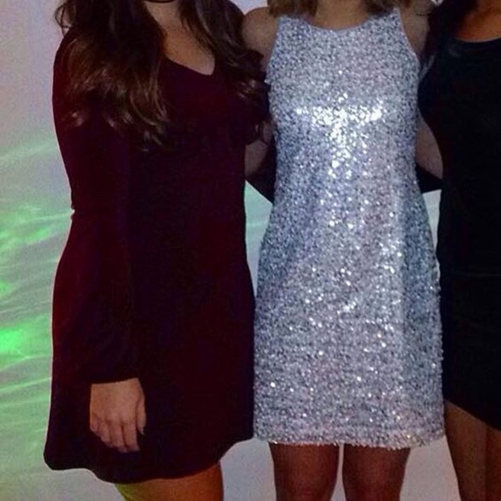 Maroon semi-formal dress